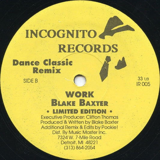 Blake Baxter - When We Used To Play - 12