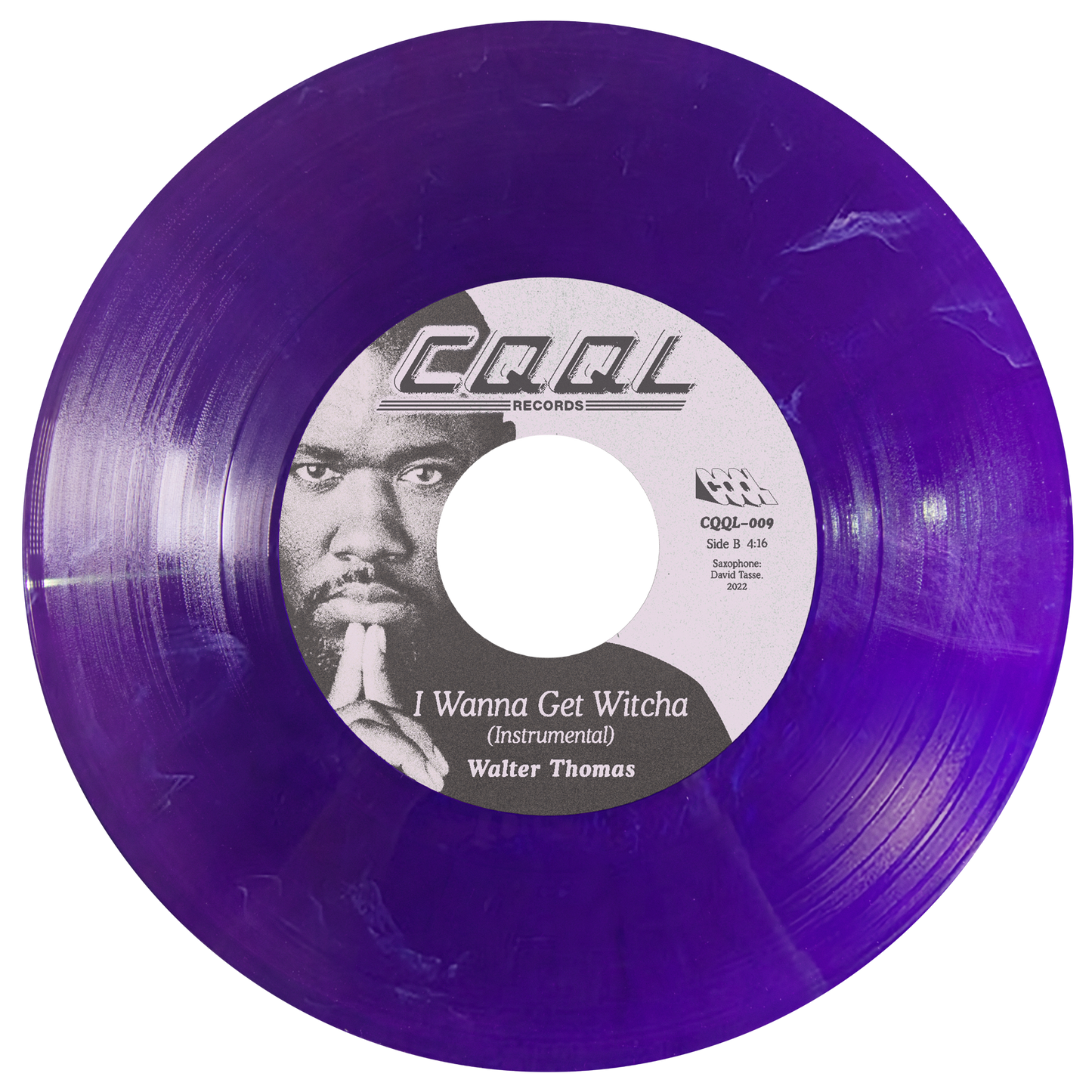 Walter Thomas “I Wanna Get Witcha” 7" Iridescent Purple Swirl Vinyl
