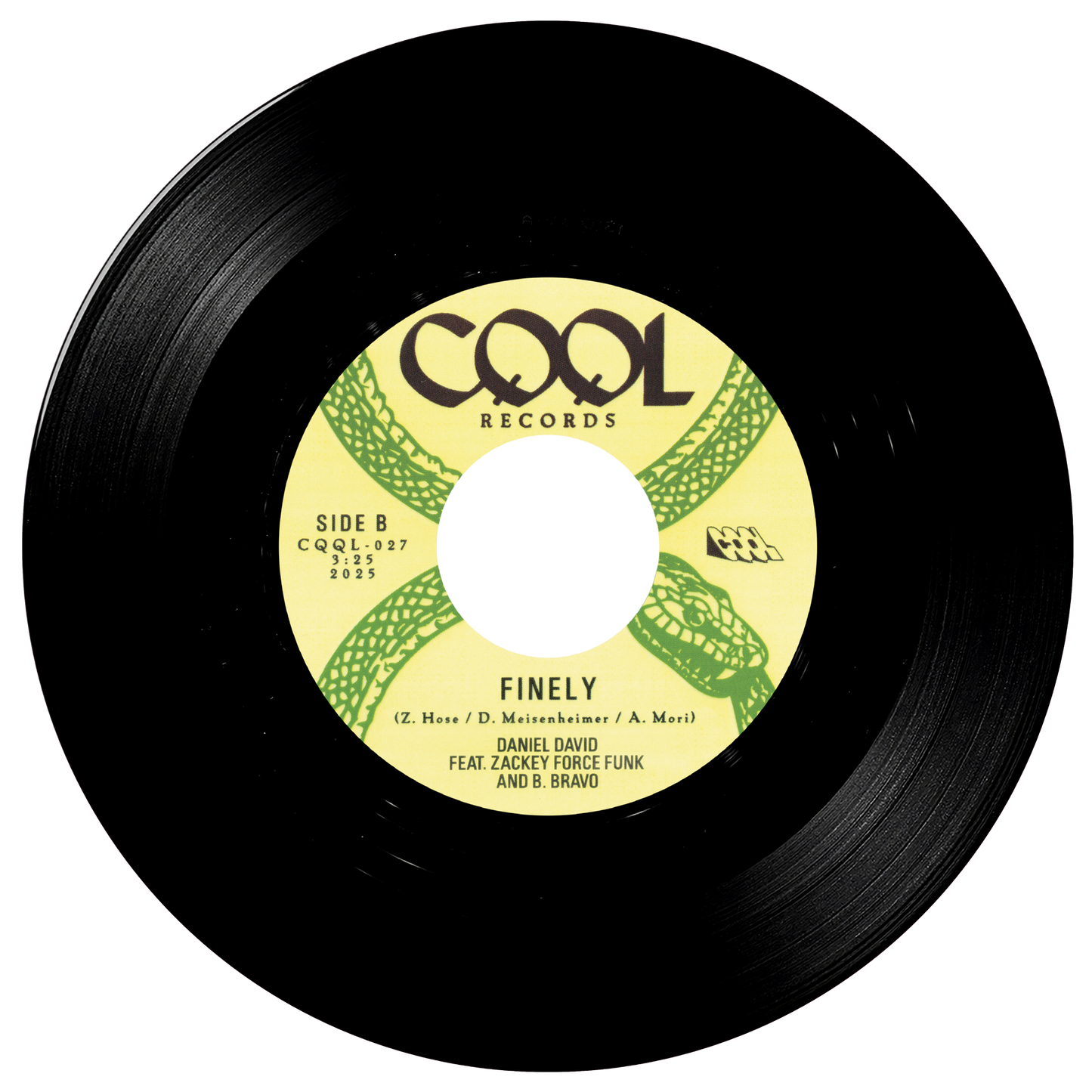 Zackey Force Funk & Daniel David “Round and Round / Finely” 7" Vinyl