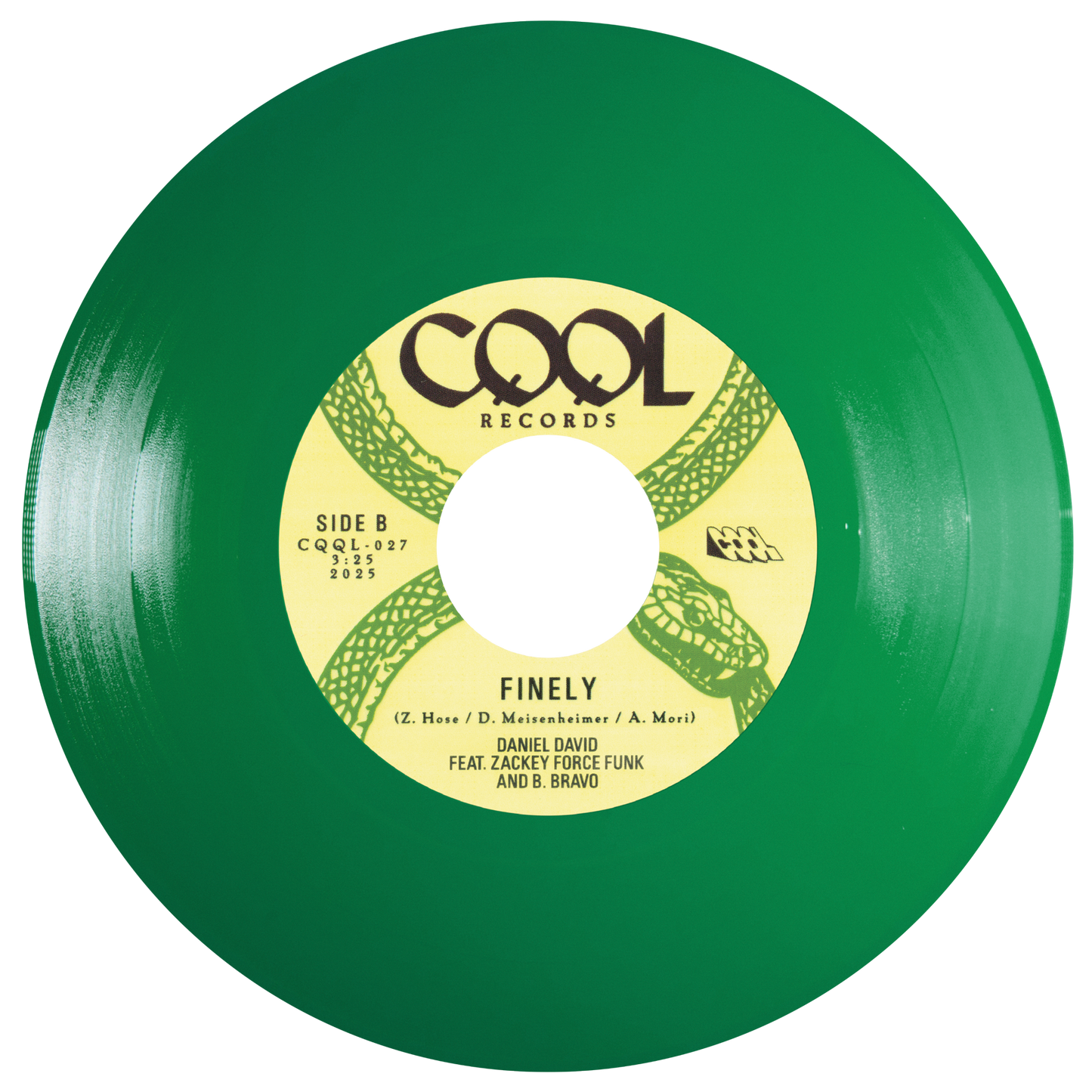Zackey Force Funk & Daniel David “Round and Round / Finely” 7" Racing Green Vinyl