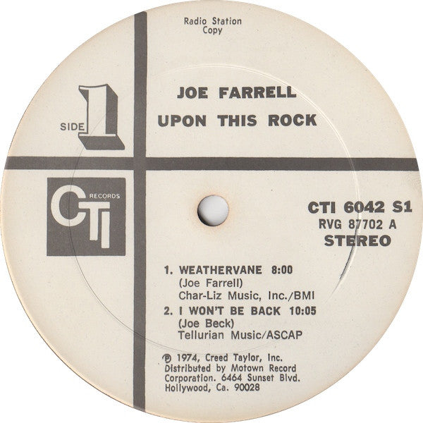 Joe Farrell - Upon This Rock - LP