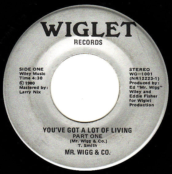 Record label for Wiglet Records with text and branding