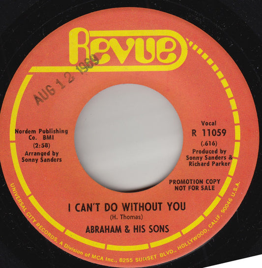 Abraham & His Sons - Your Mother Understood / I Can’t Do Without You - 7