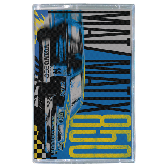 Cassette tape with 'MAT/MATIX 850' design on a white background