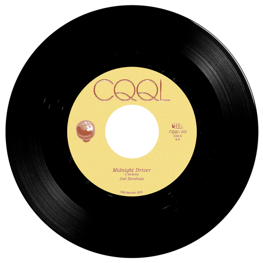 Black vinyl record with a yellow label featuring 'CQQL' branding