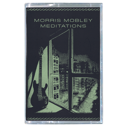 Cassette tape cover with 'Morris Mobley Meditations' text and a guitar silhouette.