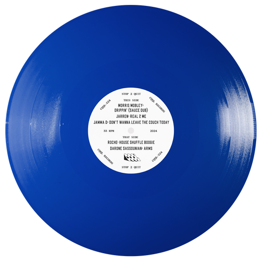 Various “Stop 2 Quit” 12” Comp Opaque Royal Blue Vinyl