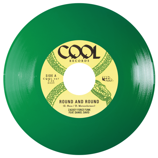 Zackey Force Funk & Daniel David “Round and Round / Finely” 7" Racing Green Vinyl