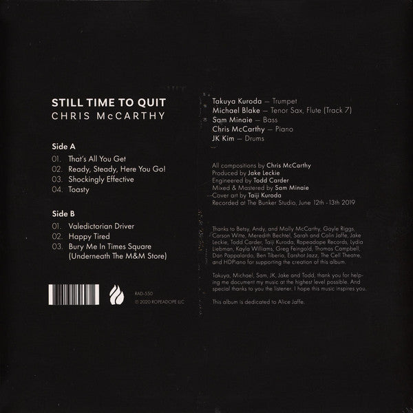 Chris McCarthy - Still Time To Quit - LP