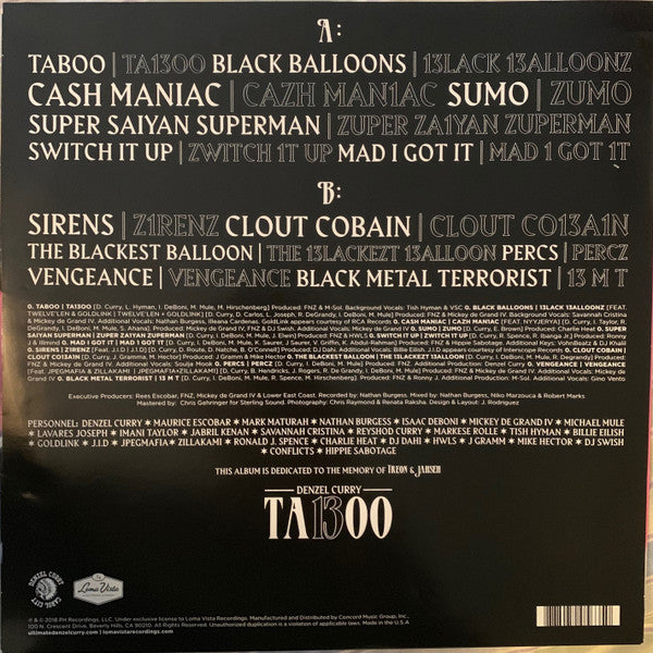 Denzel Curry - Ta13oo - LP