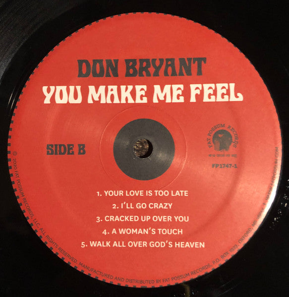 Don Bryant - You Make Me Feel - LP