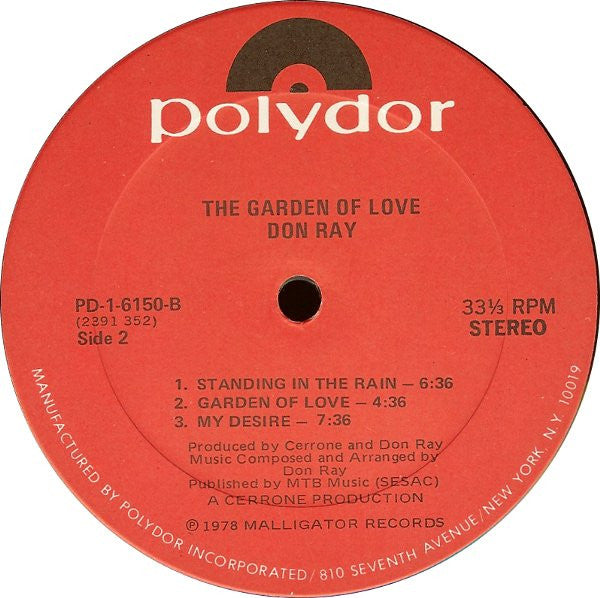 Don Ray - The Garden of Love - LP