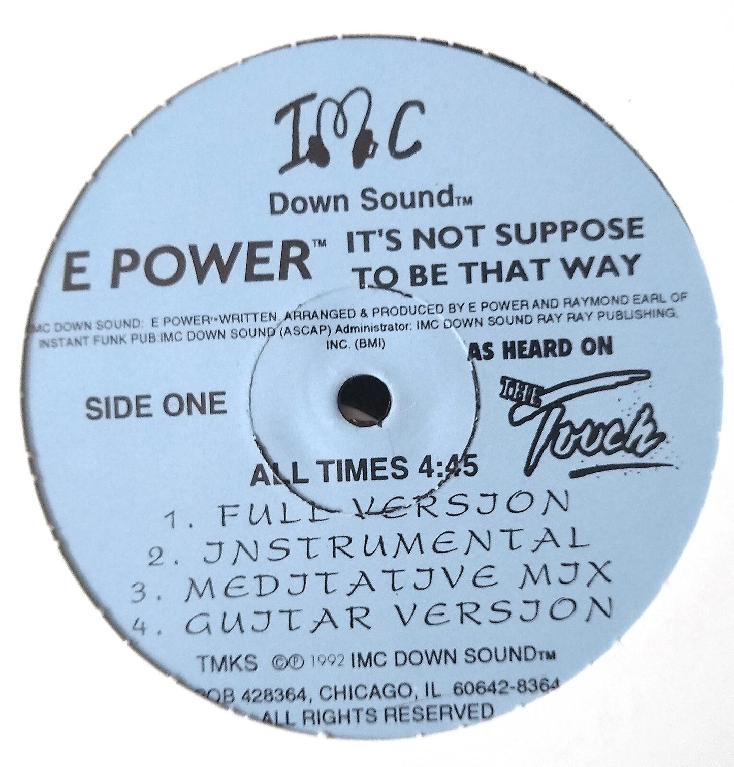 E Power - It’s Not Supposed To Be That Way - 12