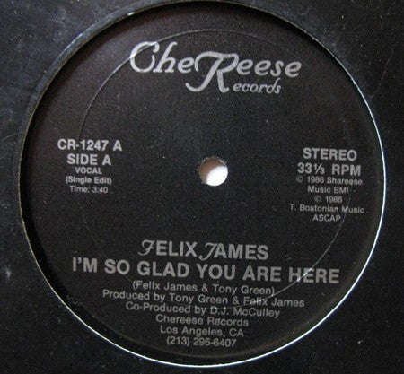 Felix James - I’m So Glad You Are Here / Instrumental - 12