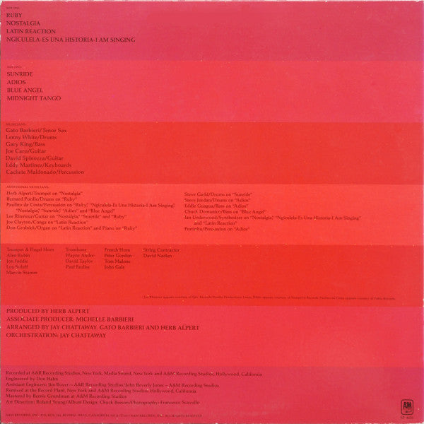 Gato Barbieri - Ruby, Ruby - LP