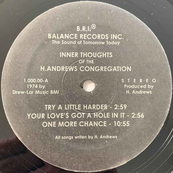 H. Andrews Congregation - Inner Thoughts of the… - Reissue