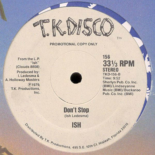 Ish - Don’t Stop (Promo) - 12