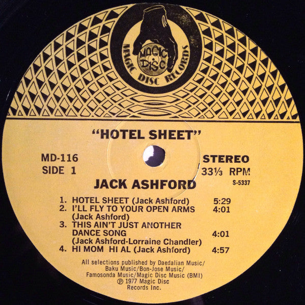 Jack Ashford - Hotel Sheet - 12