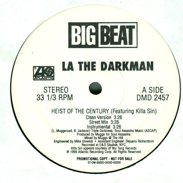 LA The Darkman - Heist Of The Century / I Want It All - 12