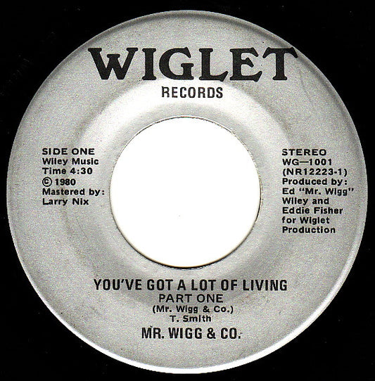 Record label for Wiglet Records with text and branding.