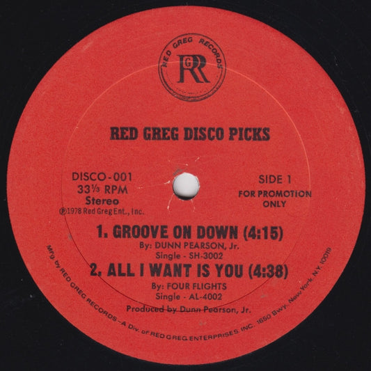 Dunn Pearson, Jr. / Four Flights / The Universal Robot Band - Red Greg Disco Picks - Comp