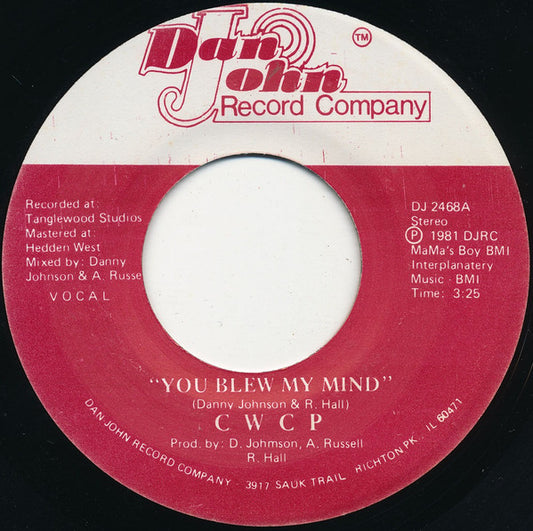 CWCP - You Blew My Mind / Instrumental - 7