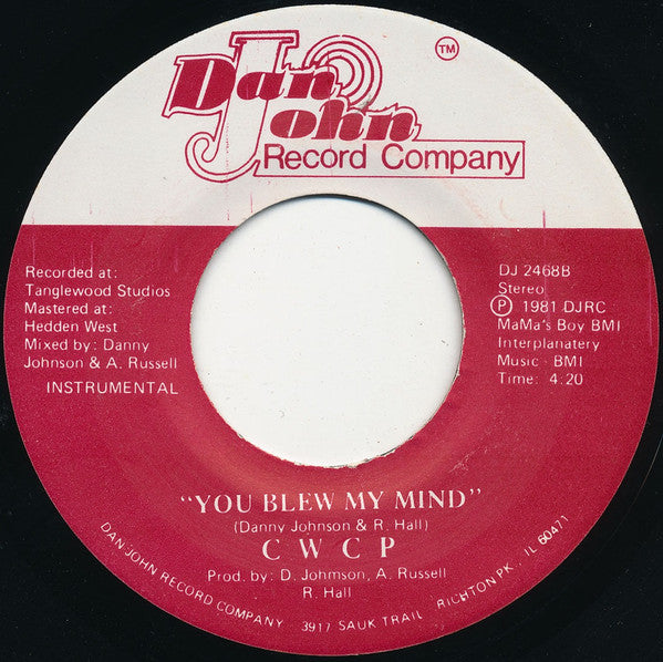 CWCP - You Blew My Mind / Instrumental - 7