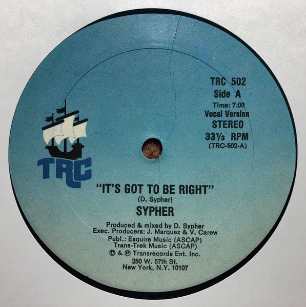 Sypher - It’s Got To Be Right - 12