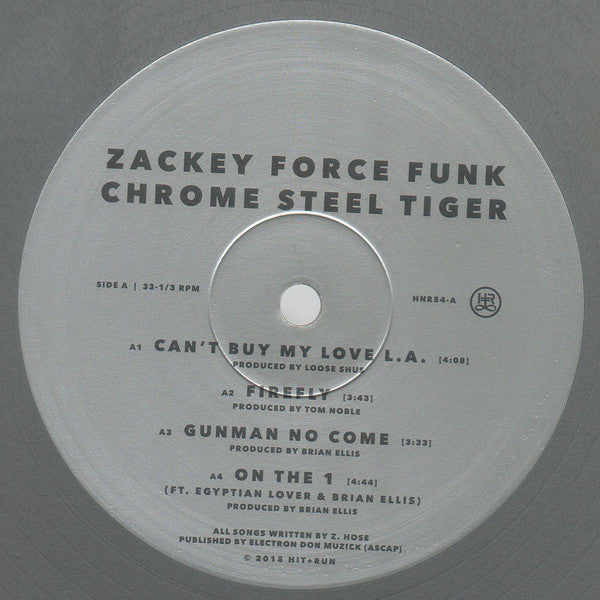Zackey Force Funk - Chrome Steel Tiger (Limited Silver Edition) - LP